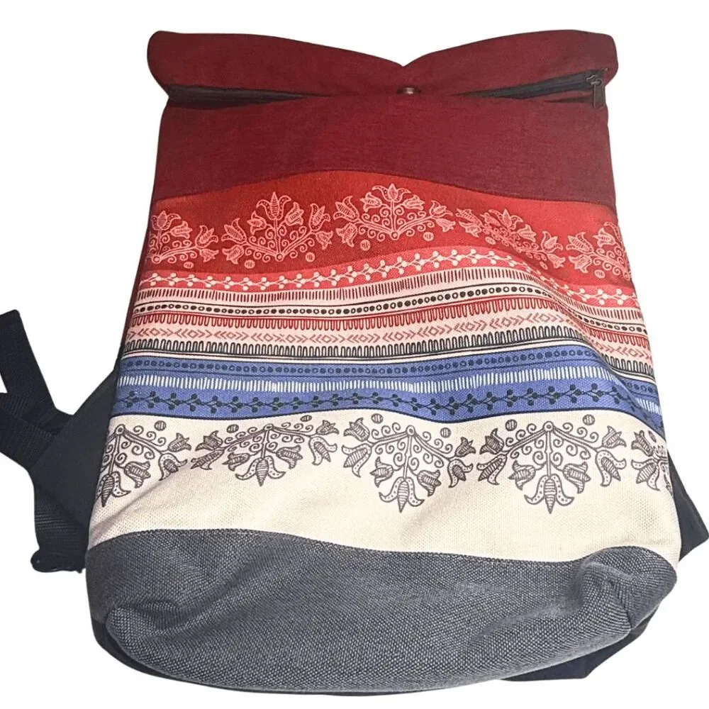 Lamoppe Women's Waterproof Handcrafted Backpack Multicolor‎ Size Medium